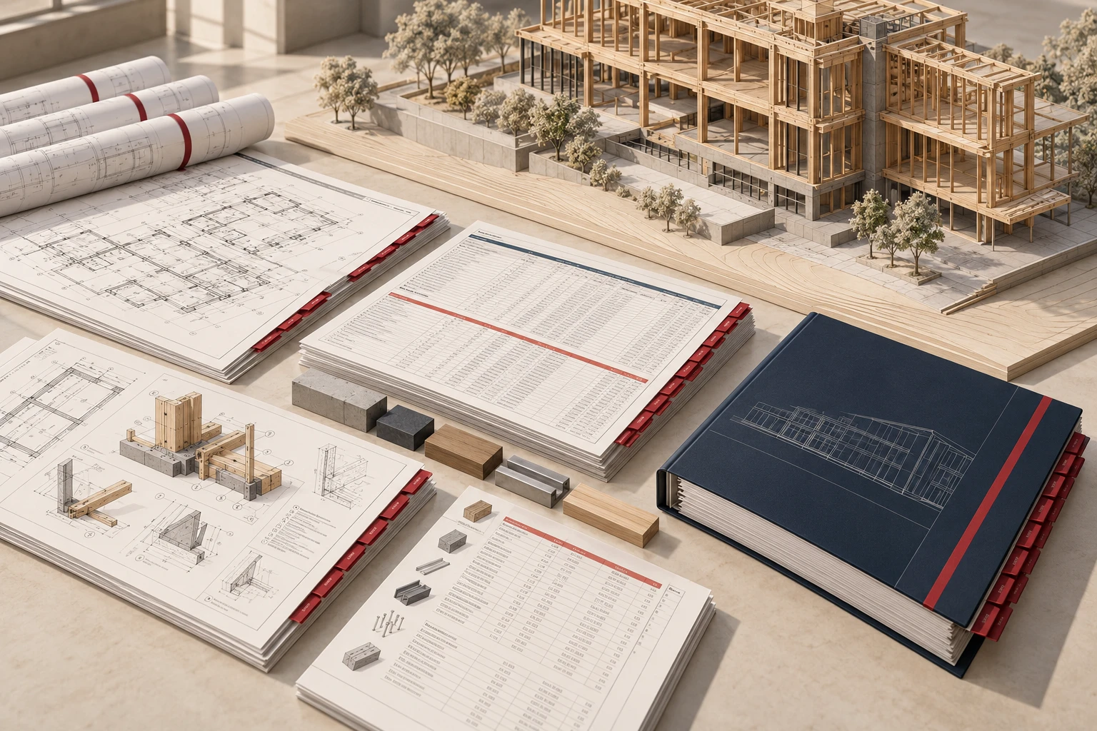 From submitted documents to agreed turnover — conceptual architectural illustration