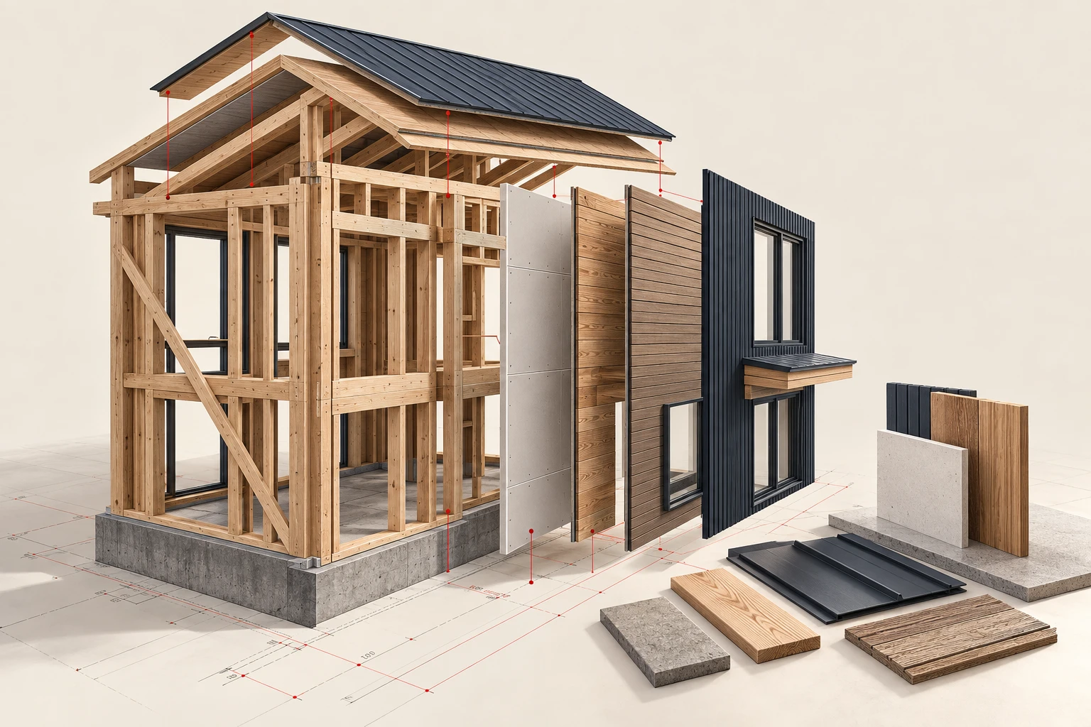 Coordination across supported trade scopes — conceptual architectural illustration