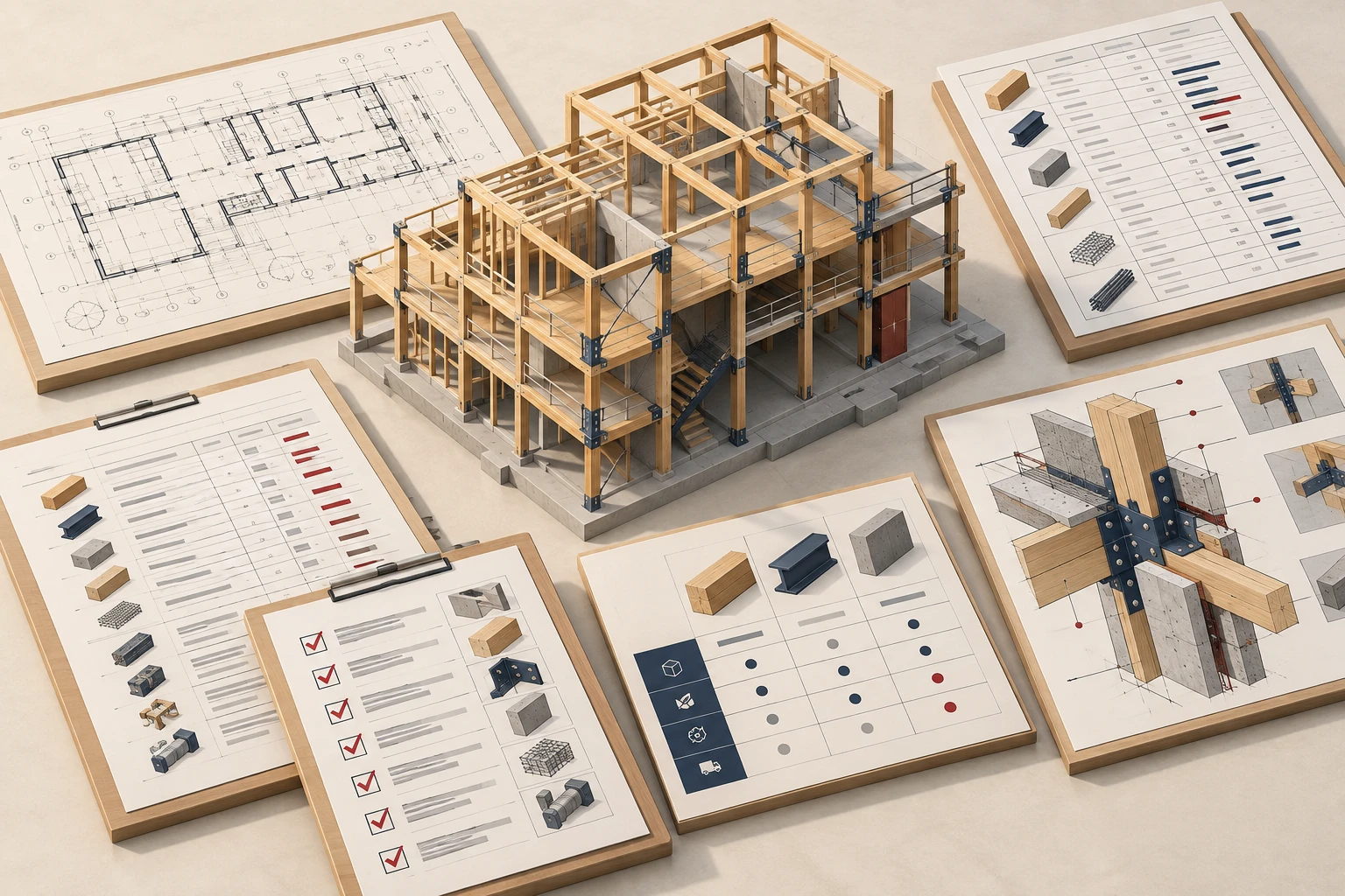Connected preconstruction work products — conceptual architectural illustration